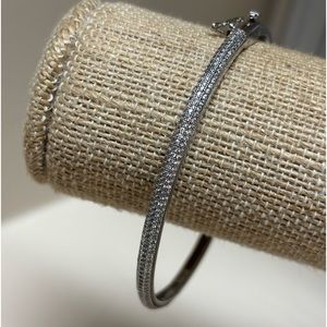 Lafonn Classic Platinum-Plated Simulated Diamond Bracelet